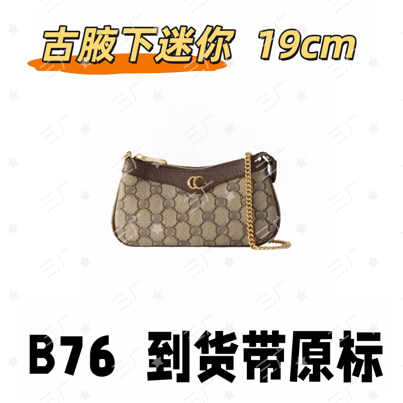 B76 古腋下迷你 19cm【 轻奢高仿国货】【有礼盒】【无需DIY】斜挎包
