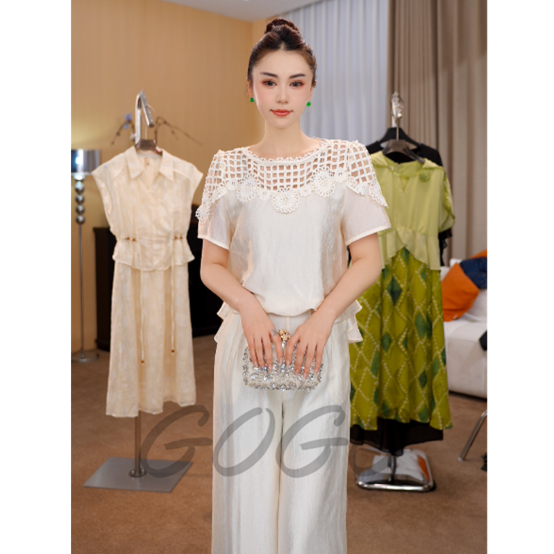 白月光 G6572夏季时尚女神修身洋气宽松气质休闲百搭显瘦减龄装套