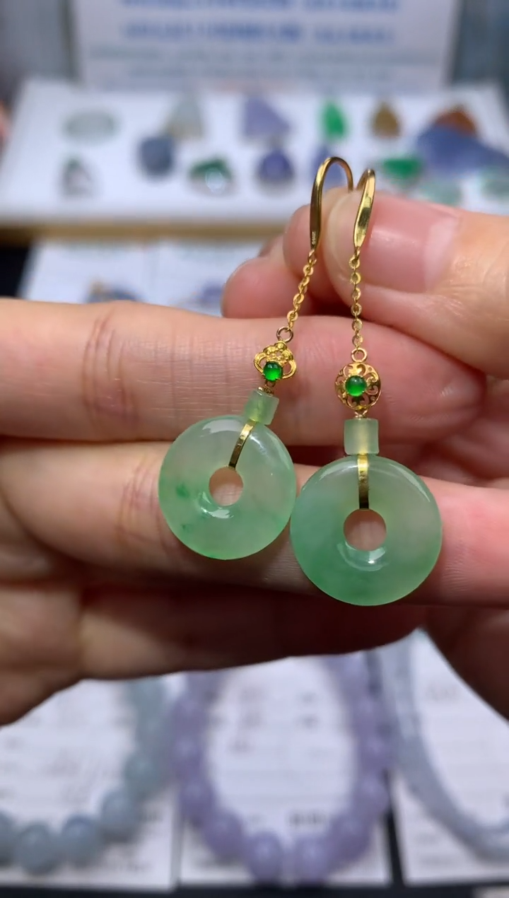 【闪购商品】定制翡翠18K金镶嵌模式推广期24小时鉴赏期