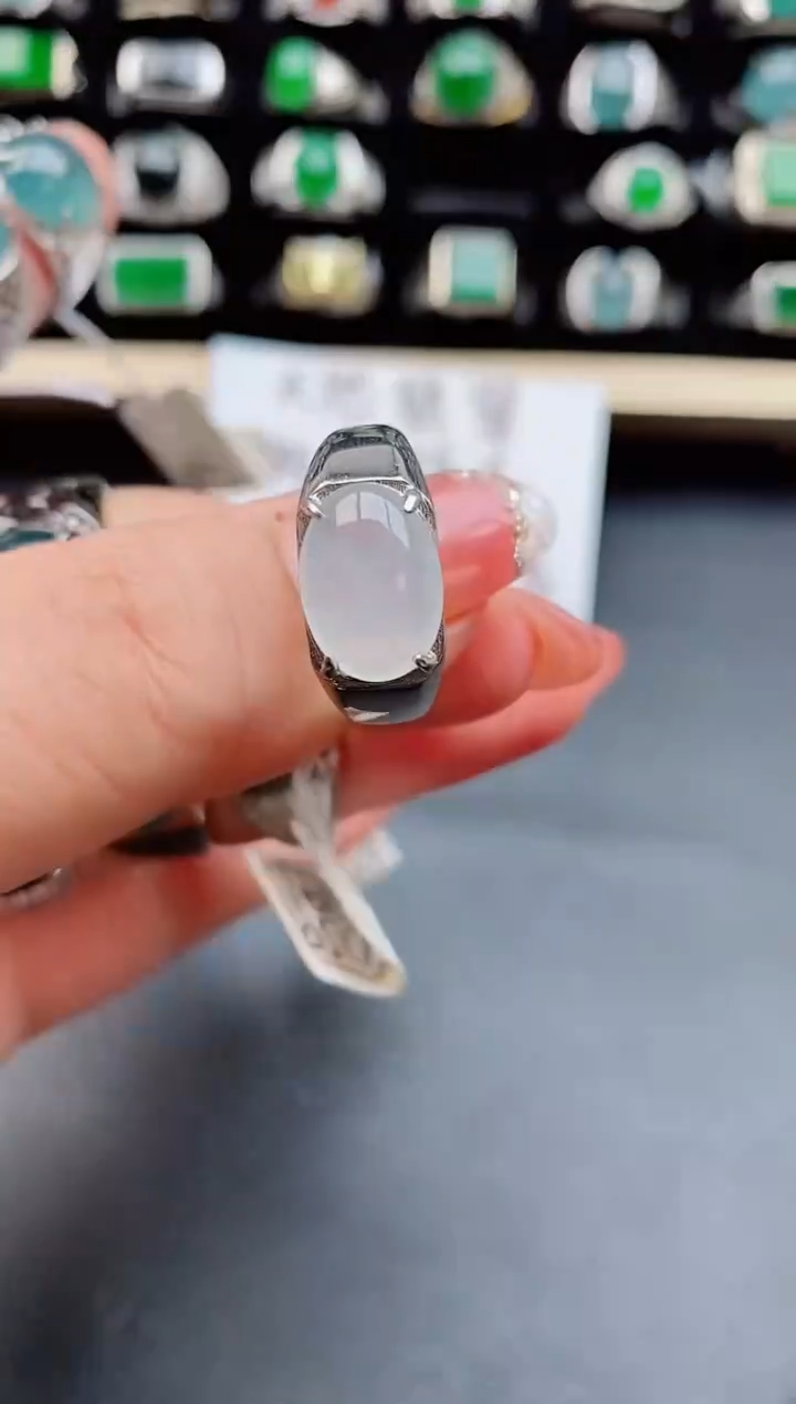 【闪购商品】翡翠戒指银S925镶嵌1212121