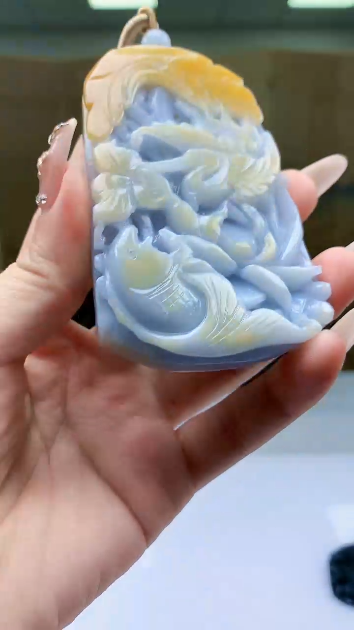 【闪购商品】定制翡翠未镶嵌4812ty-毛货挂件14