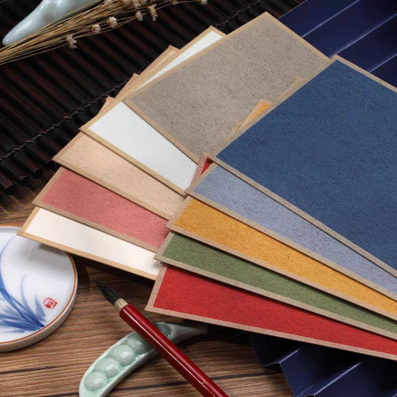 十色楮笺熟纸画片适合工笔小楷作品