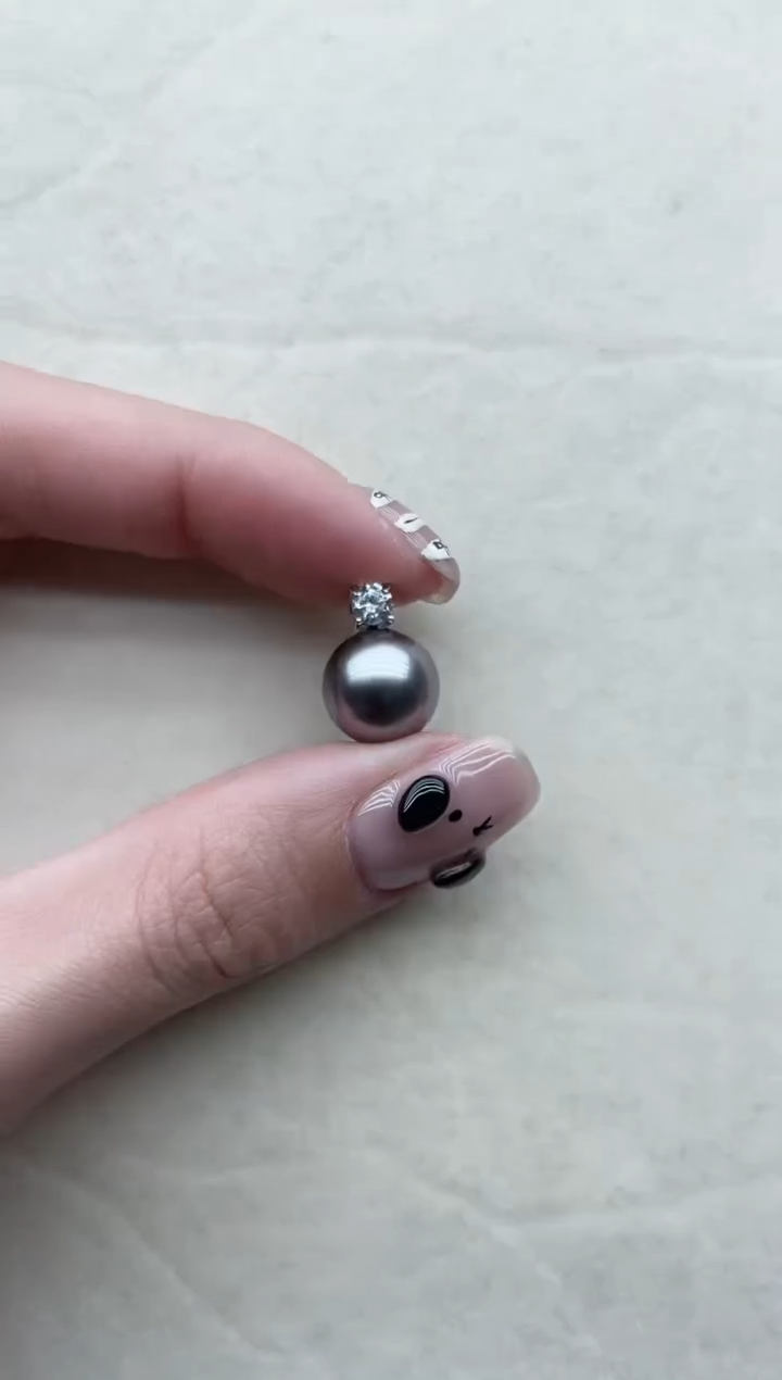 【闪购商品】海水珍珠吊坠18K金镶嵌97