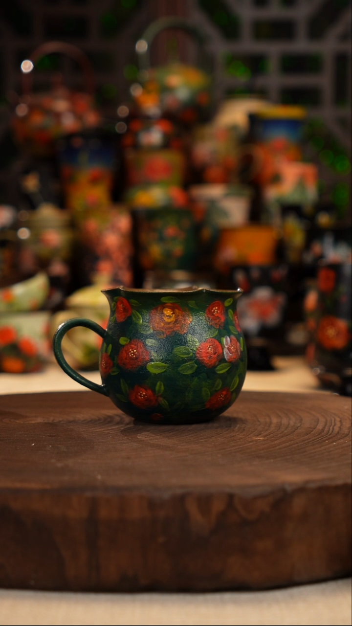 油画    釉下彩   杯子