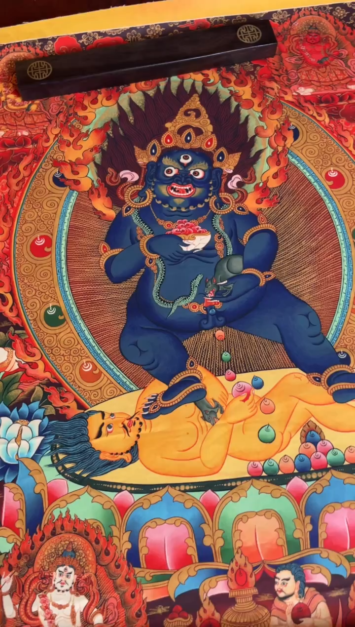 卷轴画手绘唐卡174