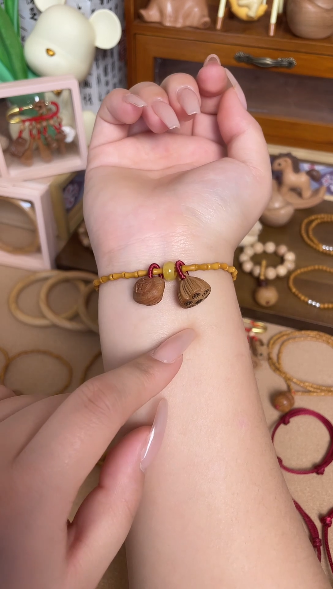 竹节福运连连加黄跑环一物一拍