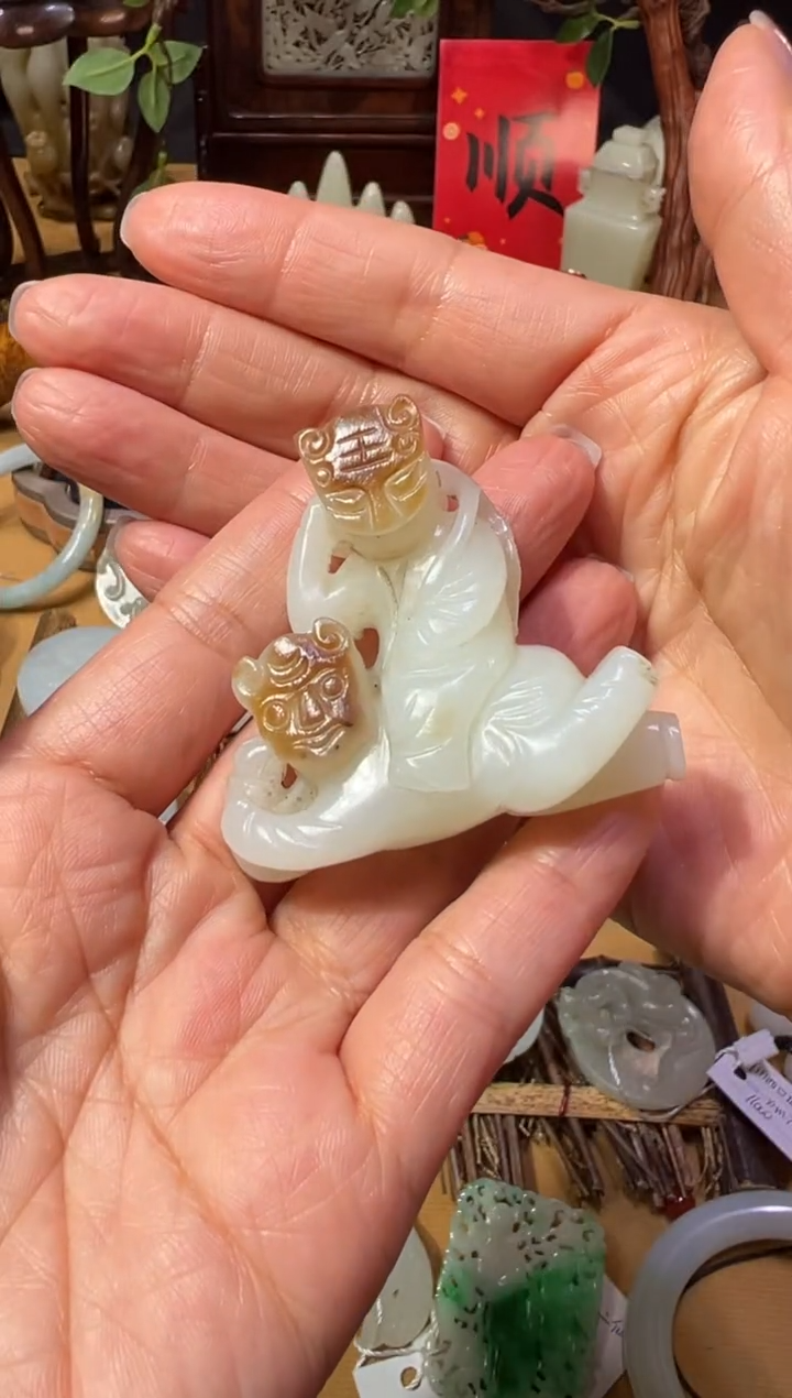 【闪购商品】和田玉XHM-582  虎面童子