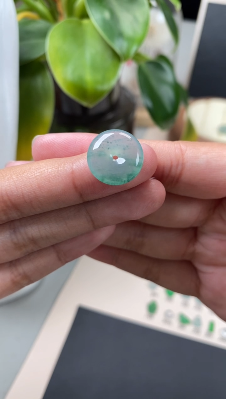 【闪购商品】翡翠颈饰未镶嵌翡翠冰晴平安扣