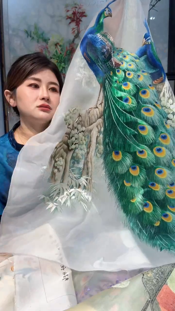 刺绣非遗苏绣手工刺绣绣片