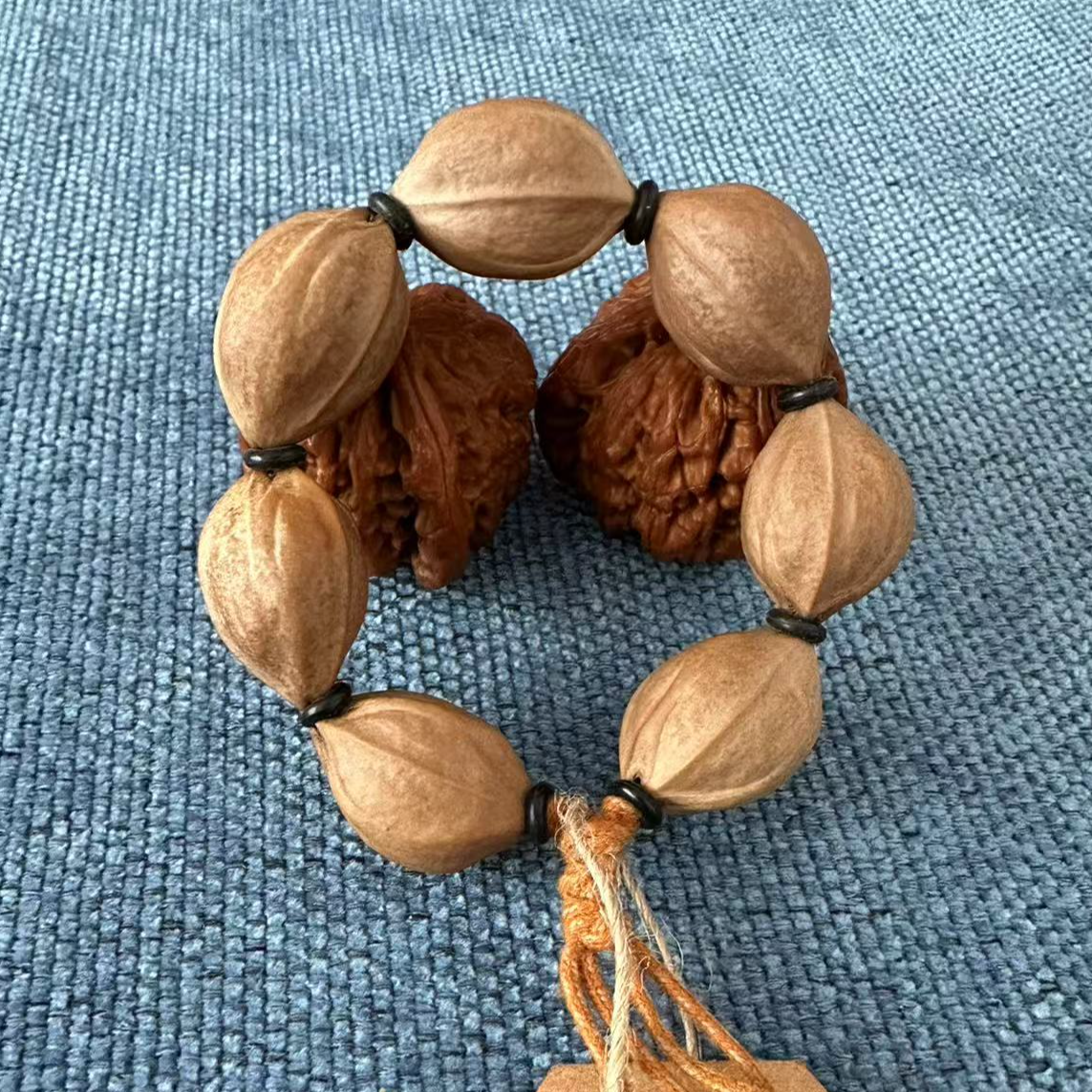  正宗梅林铁核17/25三花鲨鱼背原生态橄榄核素串