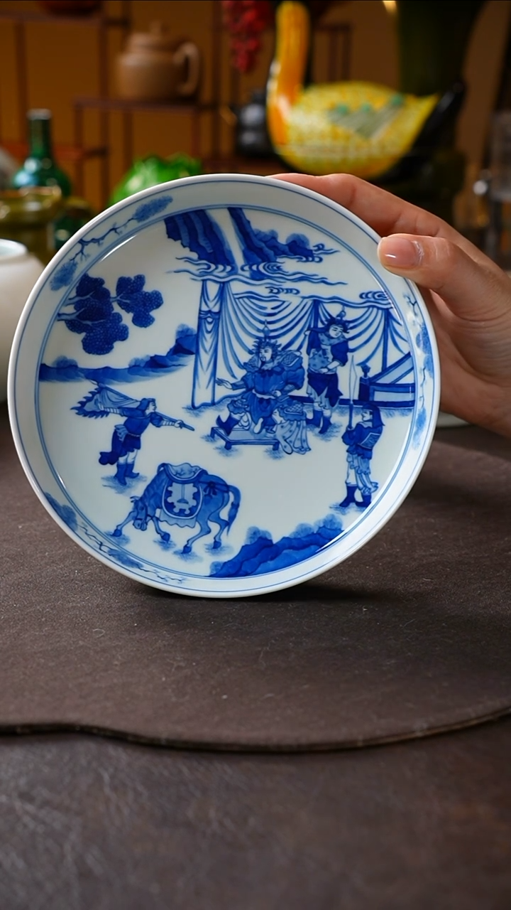 【闪购商品】青花人物壶承人物