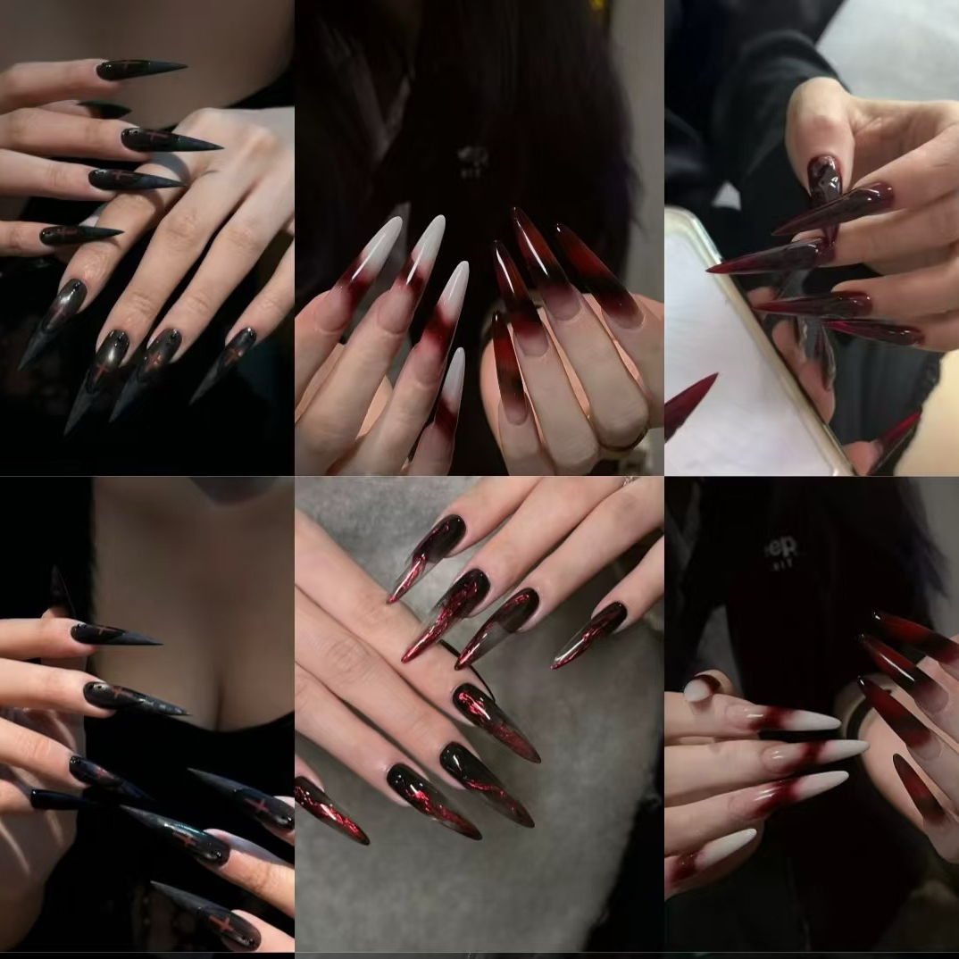 纯手工秋冬氛围感显白可拆卸穿戴甲~默认微瑕~