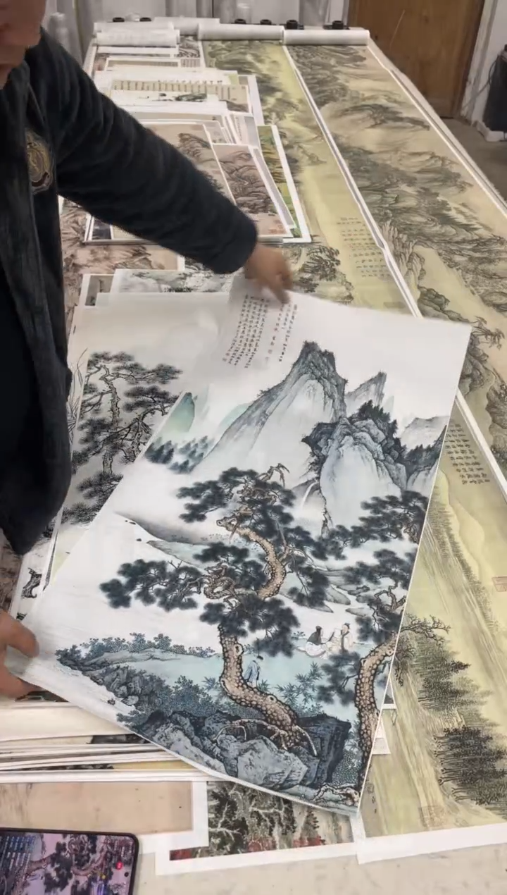 33 陈少梅 山水 微喷复刻 