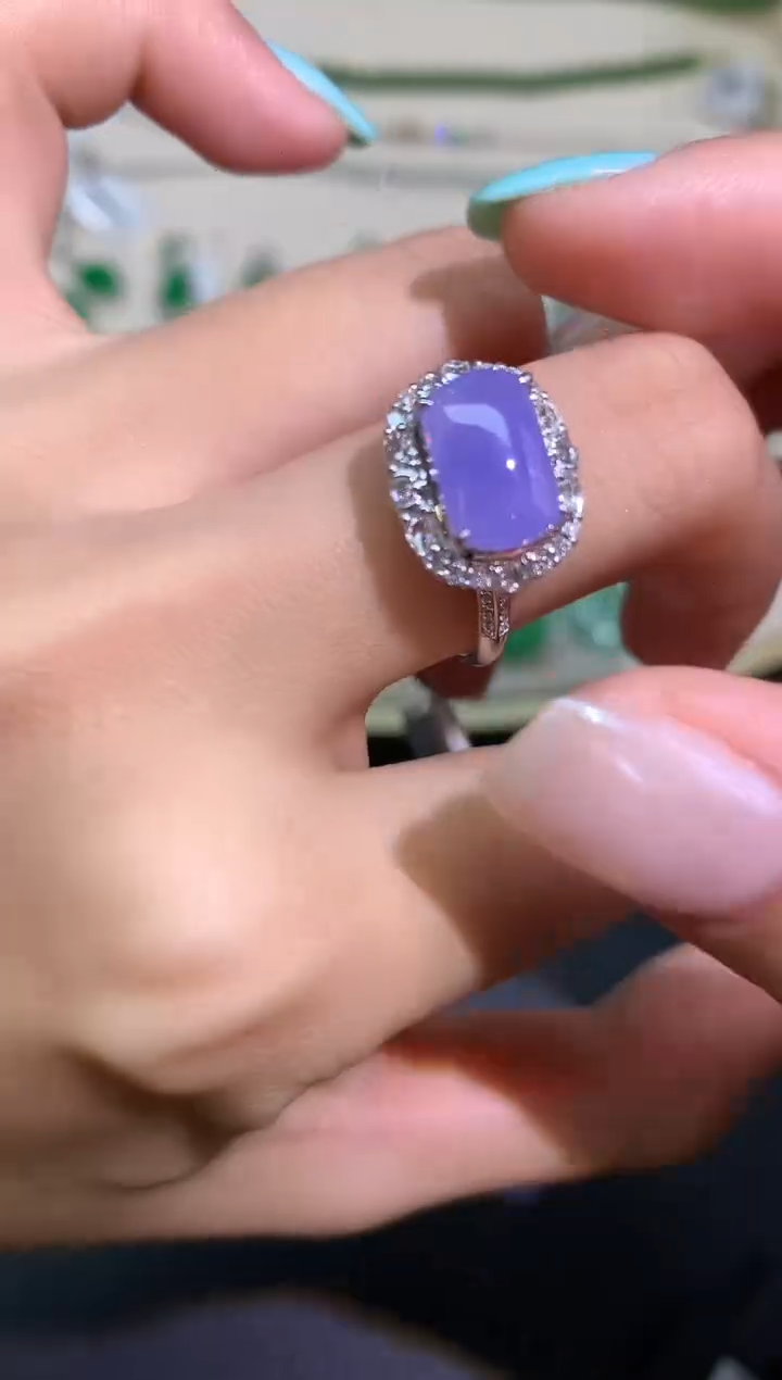 翡翠戒指18K金镶嵌戒指A134|19800