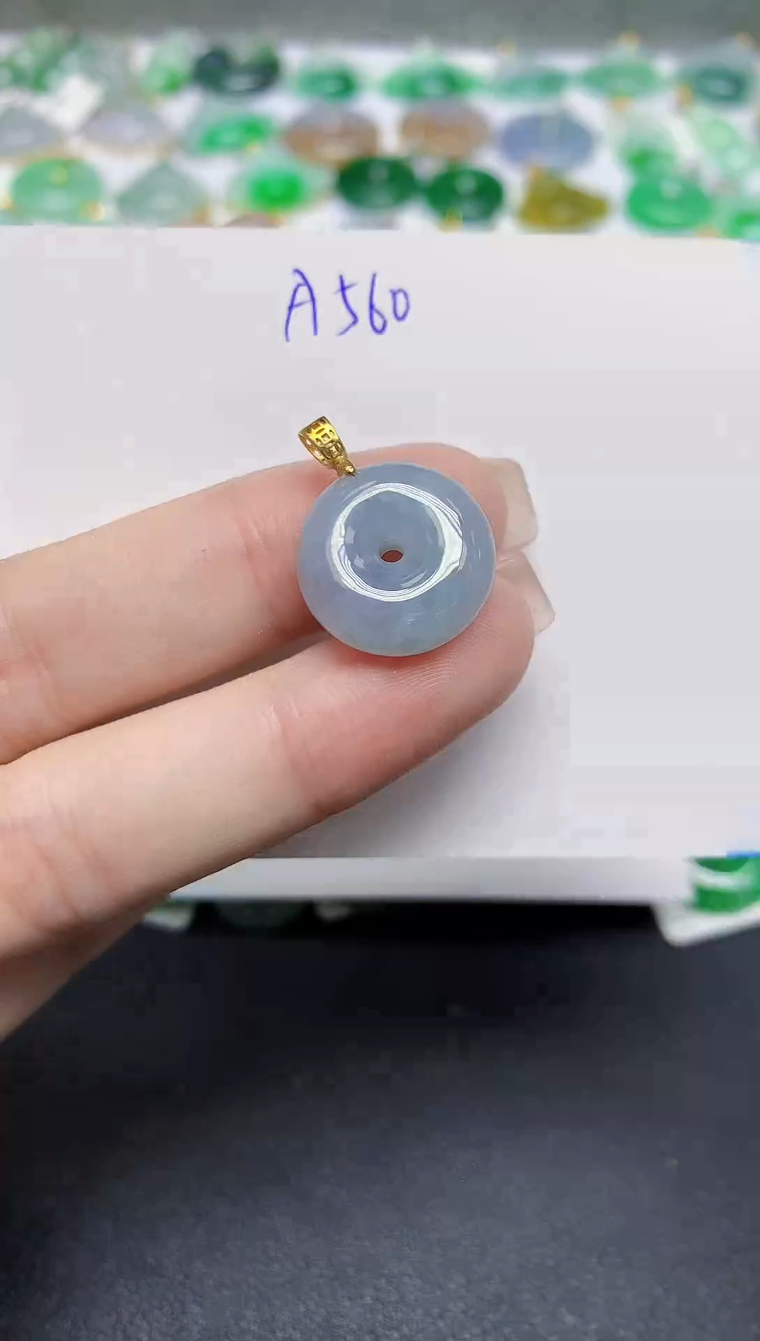 颈饰未镶嵌翡翠天然缅甸翡翠A货翡翠百元以上9元证书费自理