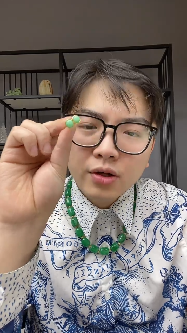 【闪购商品】翡翠颈饰合金耳钉