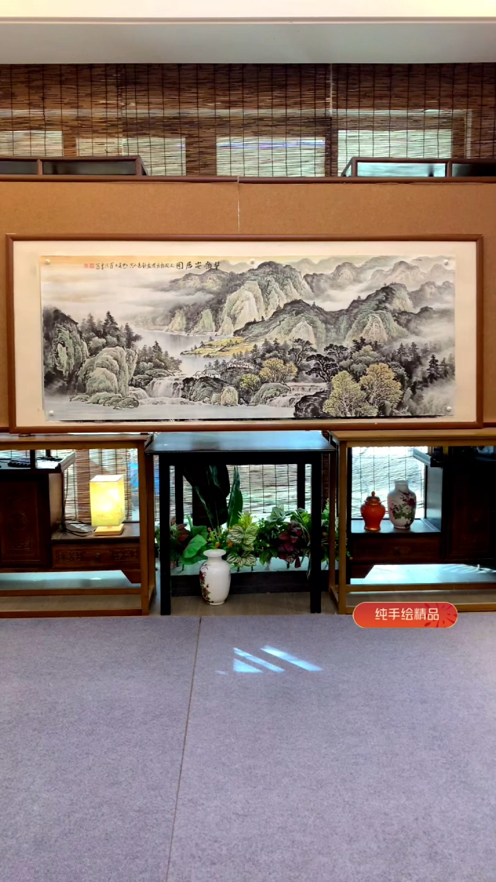 国画国画纯手绘纯实木205*85cm