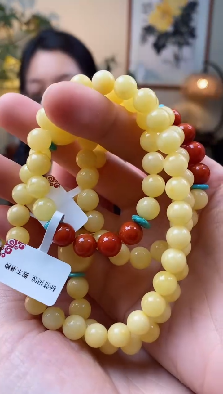 【闪购商品】琥珀手链未镶嵌手串(多样性发其一）