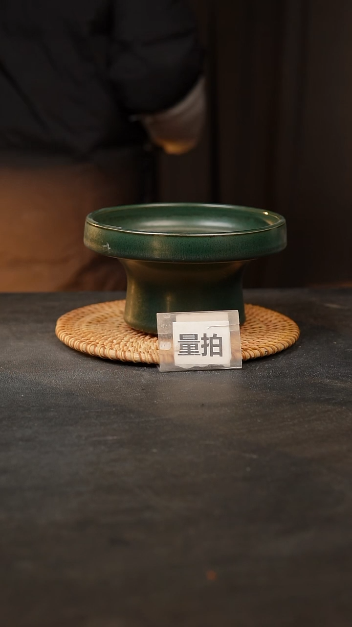 【闪购商品】瓷片泥泥手工花盆口15高9