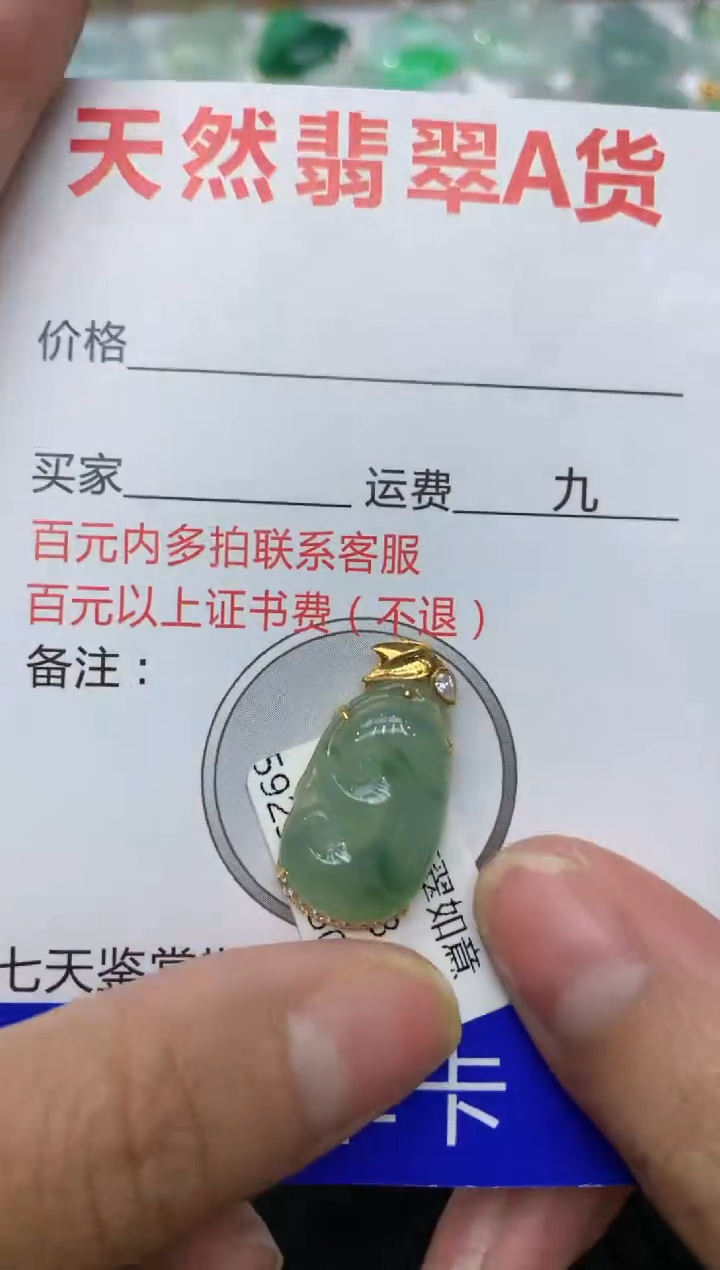 【闪购商品】翡翠颈饰18K金镶嵌111111111111