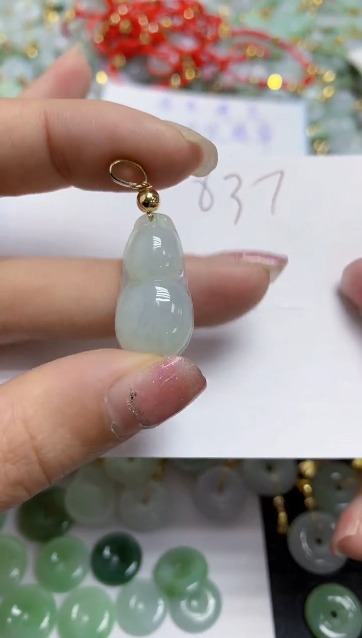 【闪购商品】翡翠颈饰合金天然翡翠A货