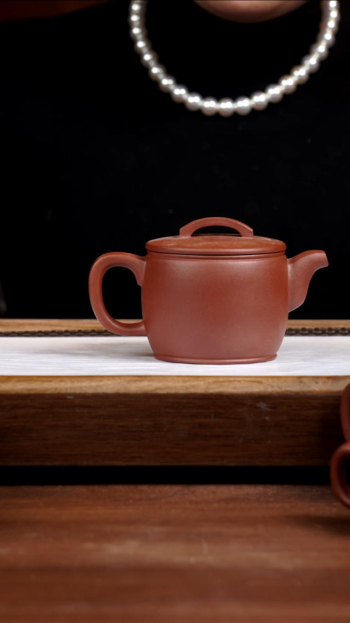 【闪购商品】紫砂茶盏红皮龙汉瓦260CC