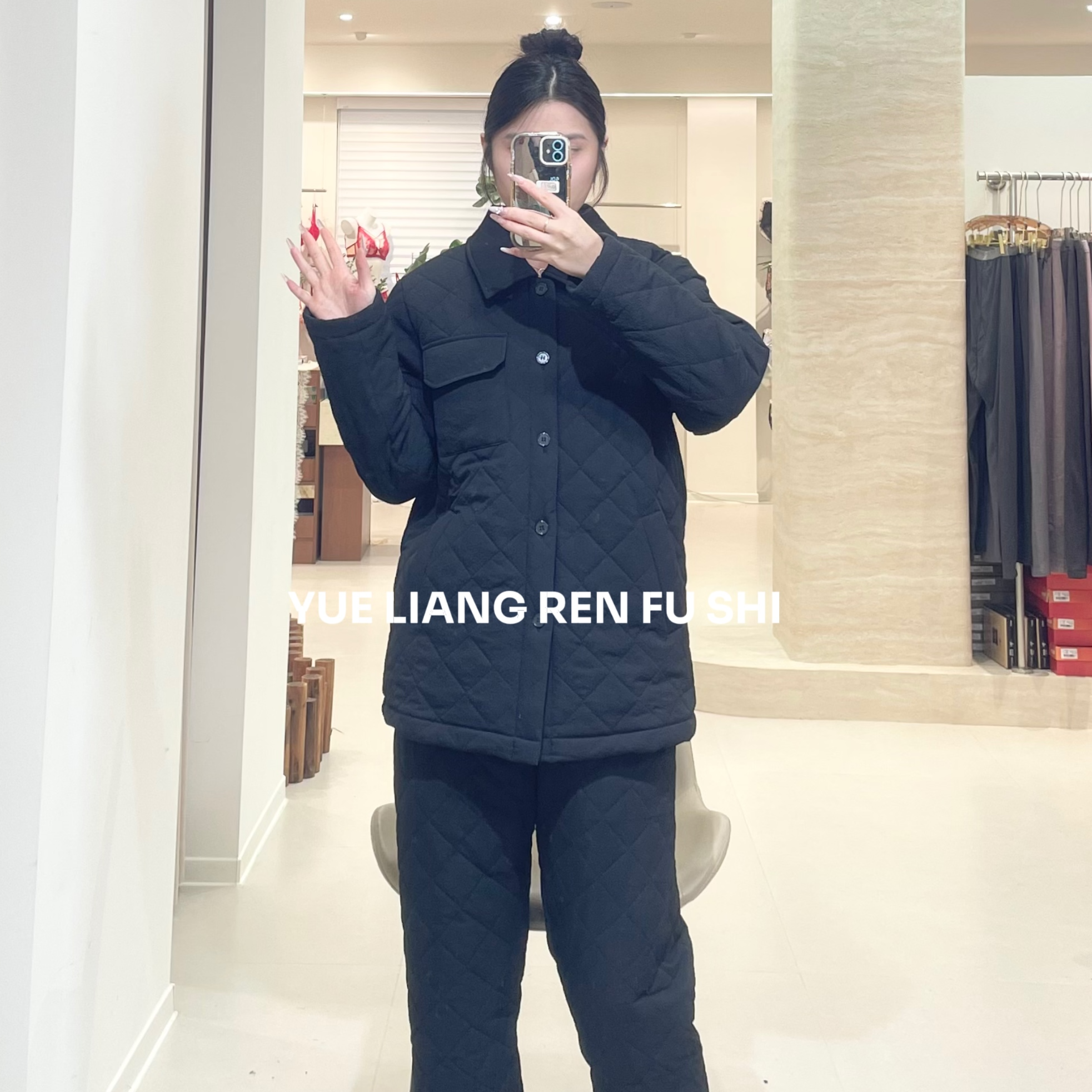 弗劳思冬季男士加厚加绒三层夹棉睡衣保暖可外穿家居服套装Q254