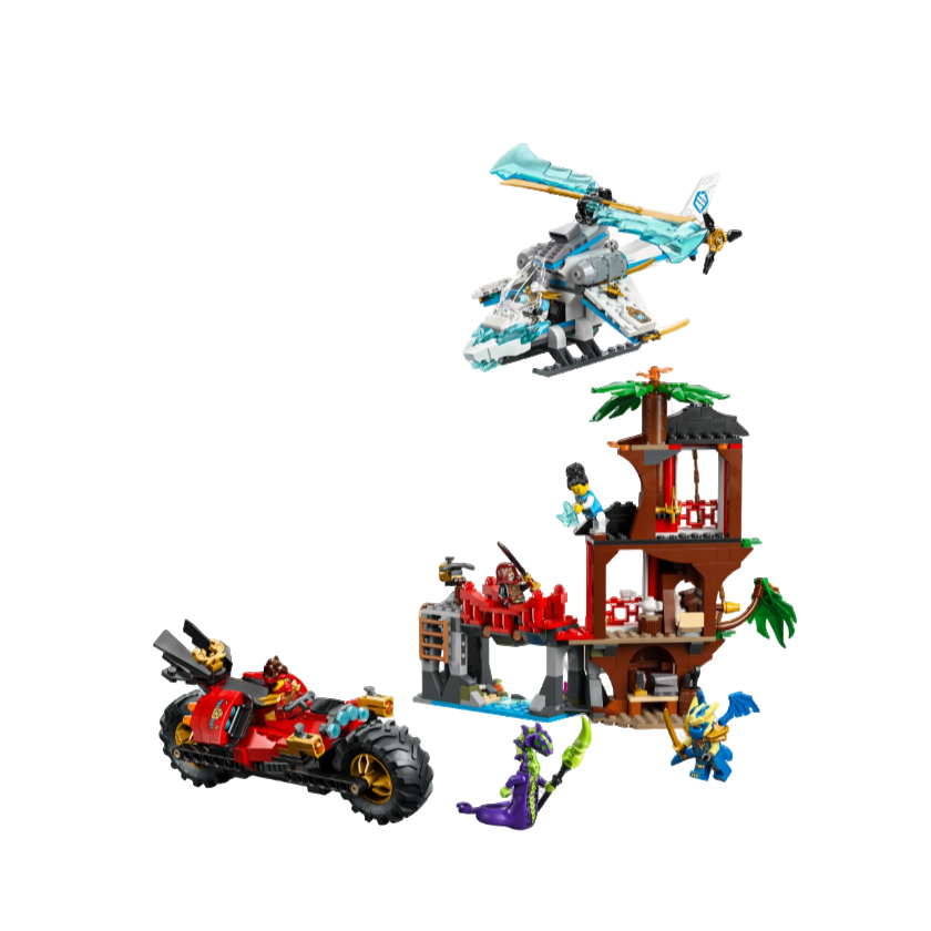 正品m 幻影忍者人仔/肉包 71857 树屋对决 全新杀肉