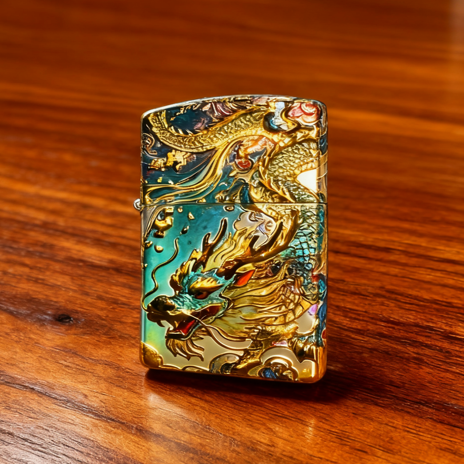 满工鎏金青龙白虎煤.油机L（配官方礼盒保卡）  