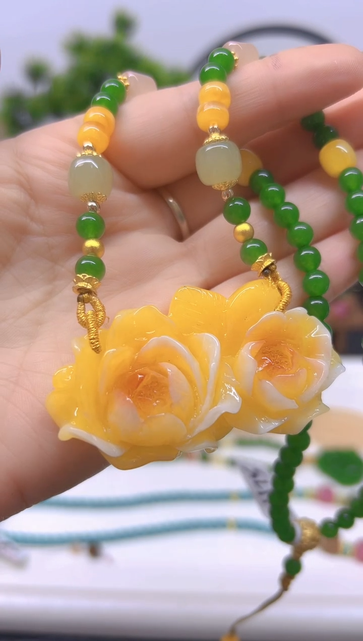 【闪购商品】蜜蜡毛衣链未镶嵌毛衣链M620