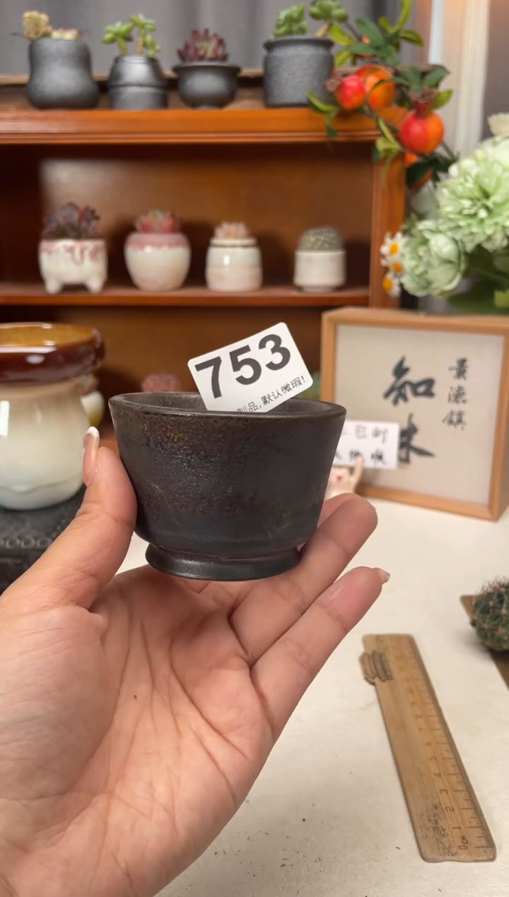 瓷片753知木小芳花盆