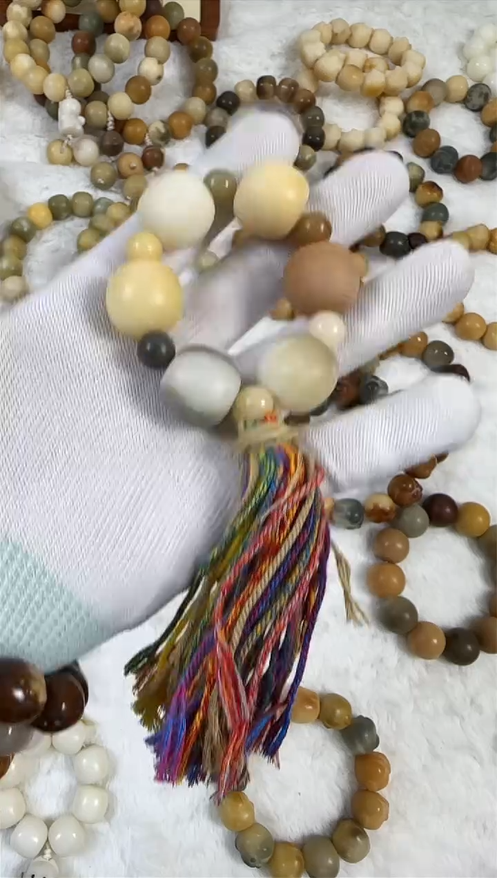 【闪购商品】白玉菩提手串20扫把手捻