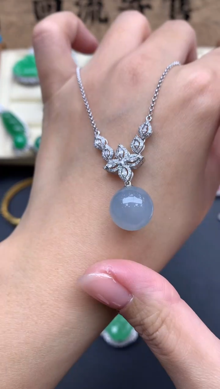 【闪购商品】翡翠颈饰18K金镶嵌600-中国好珍宝