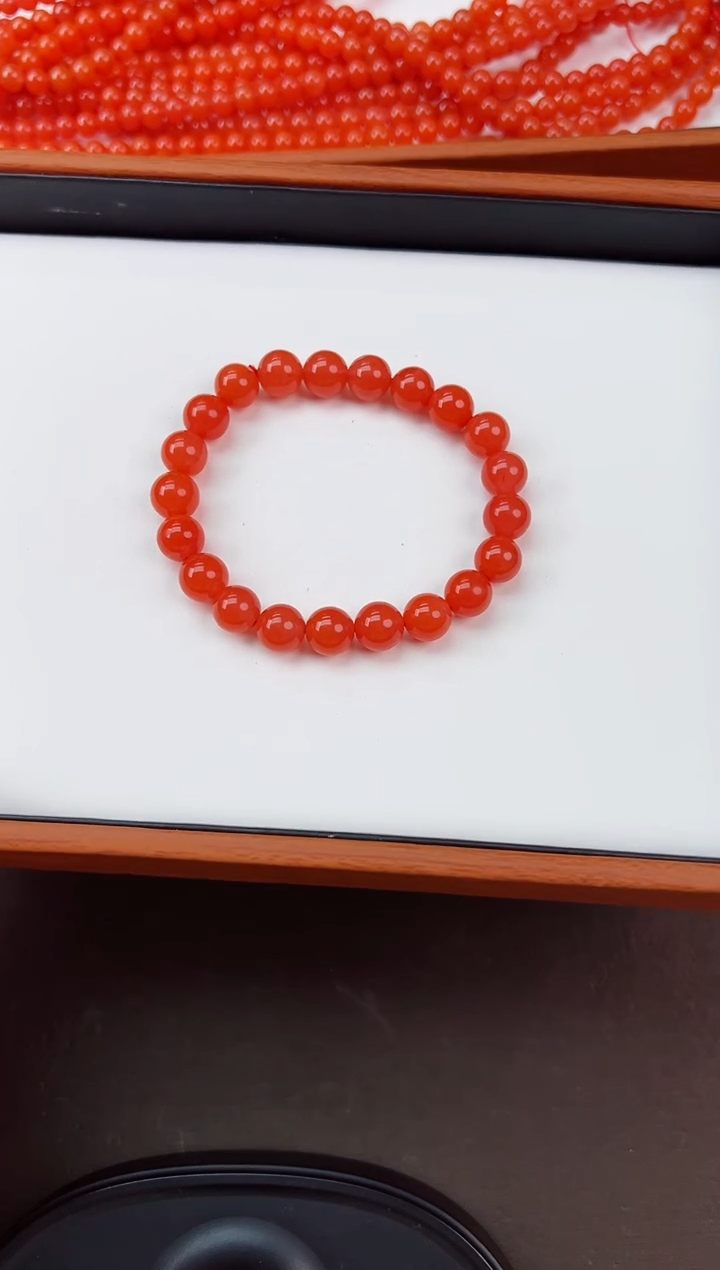 【闪购商品】南红玛瑙亮光手串卡9+未镶嵌保山杨柳滴水洞高品