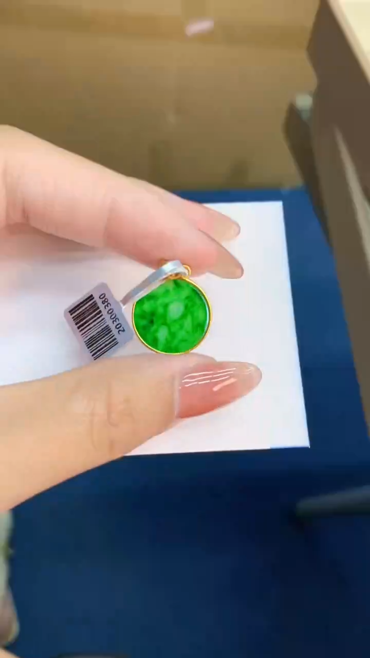 翡翠未镶嵌颈饰           1