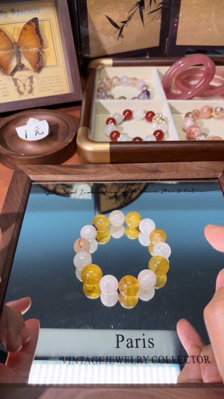 未镶嵌手链水晶小***?1