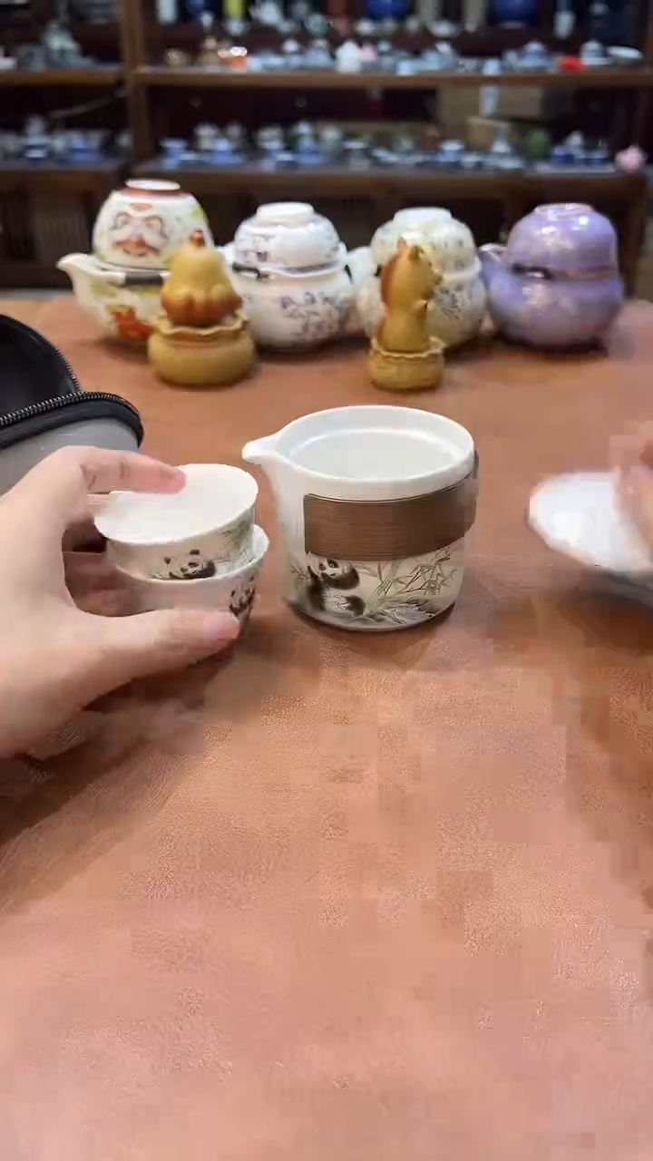 真的很便宜会开片的旅行茶具