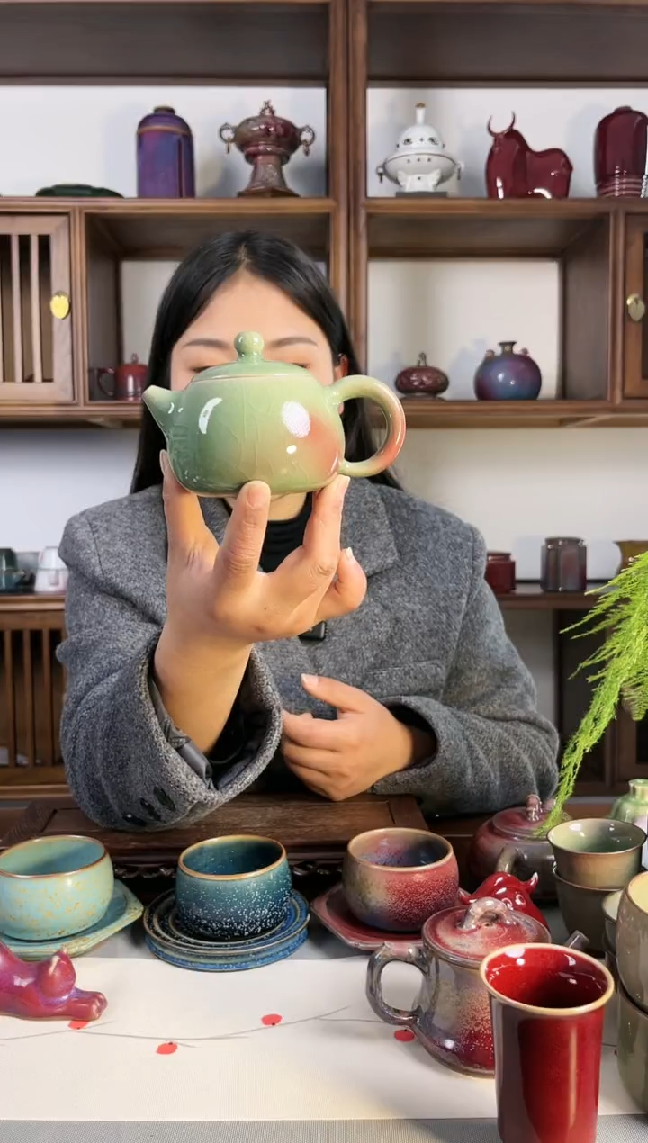 【闪购商品】瓷片钧尚源翡翠绿大西施