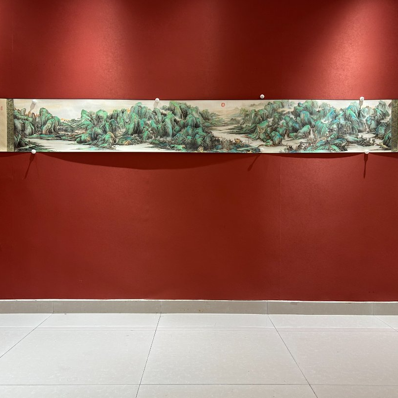  林老师作品《秋山晴翠》长卷