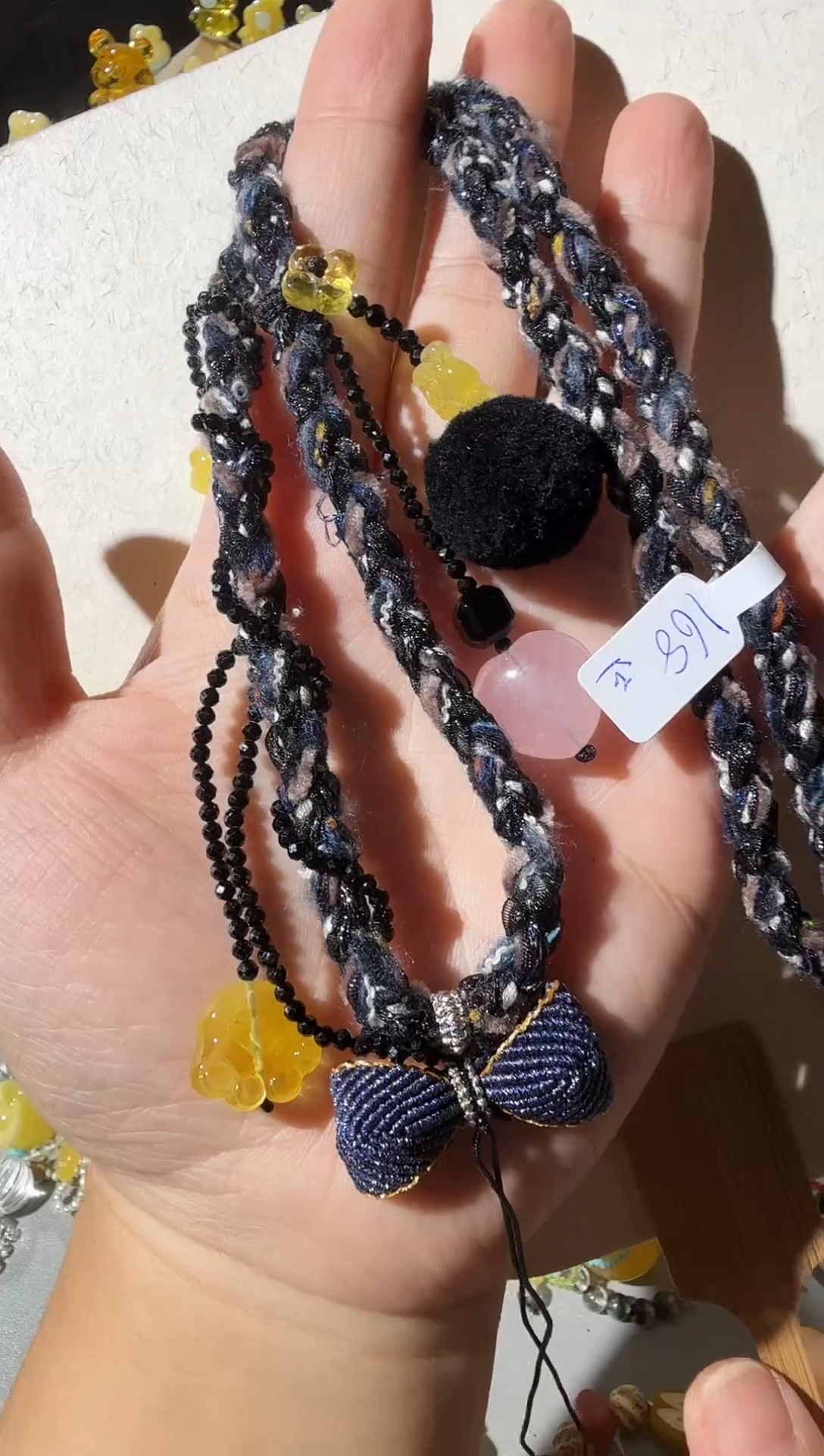 琥珀项链未镶嵌琥珀水晶项链