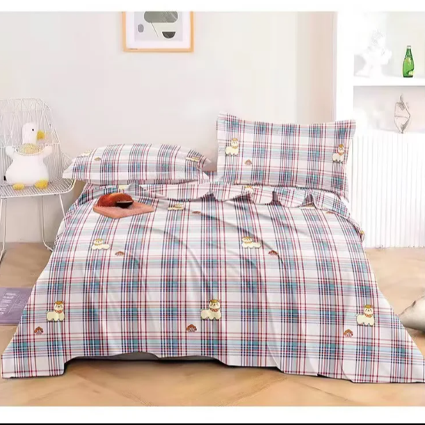 重磅竹纤维凉席（欢乐羊-粉）尺寸2米*2.4米床单夏季透气凉感软席