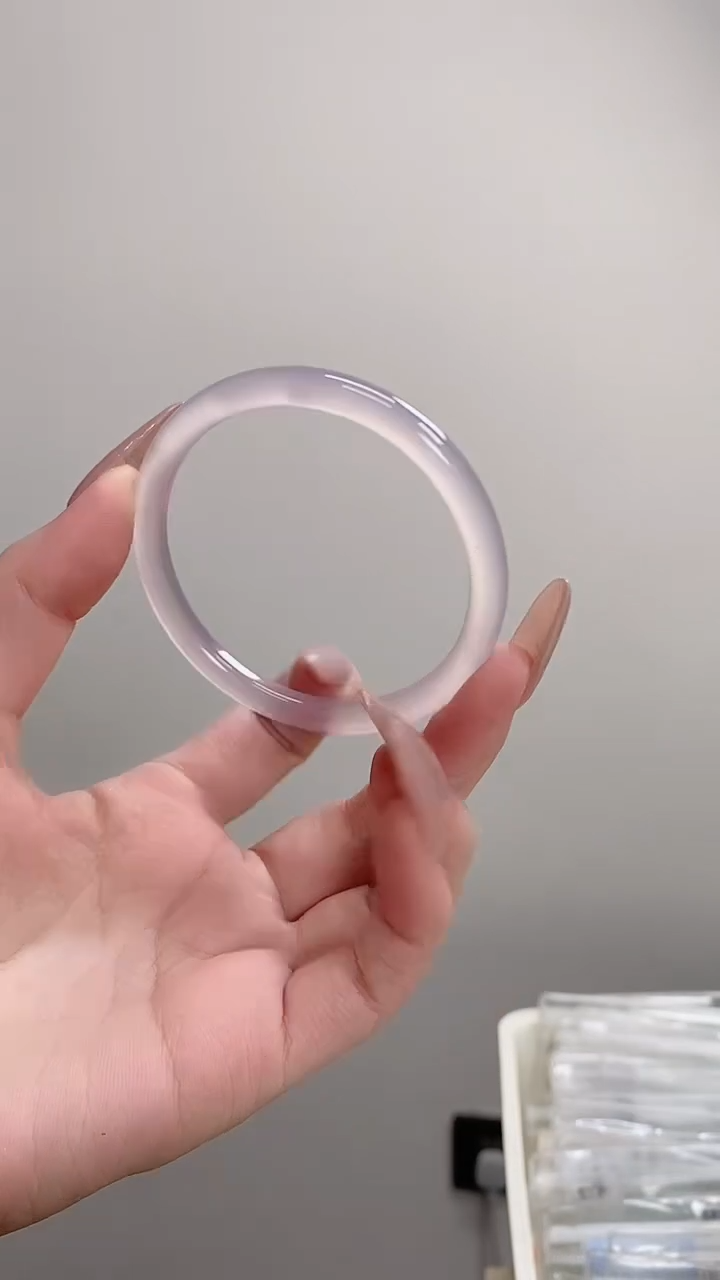 手镯玛瑙/玉髓未镶嵌58-59紫霞