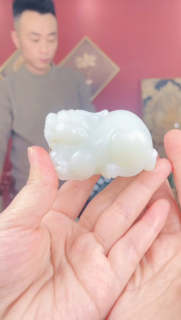 【闪购商品】和田玉把件未镶嵌白玉貔貅