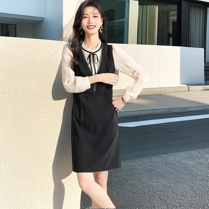 L270#杏【木兮兮专属】2025年夏季新款气质显瘦百搭休闲时尚连衣裙