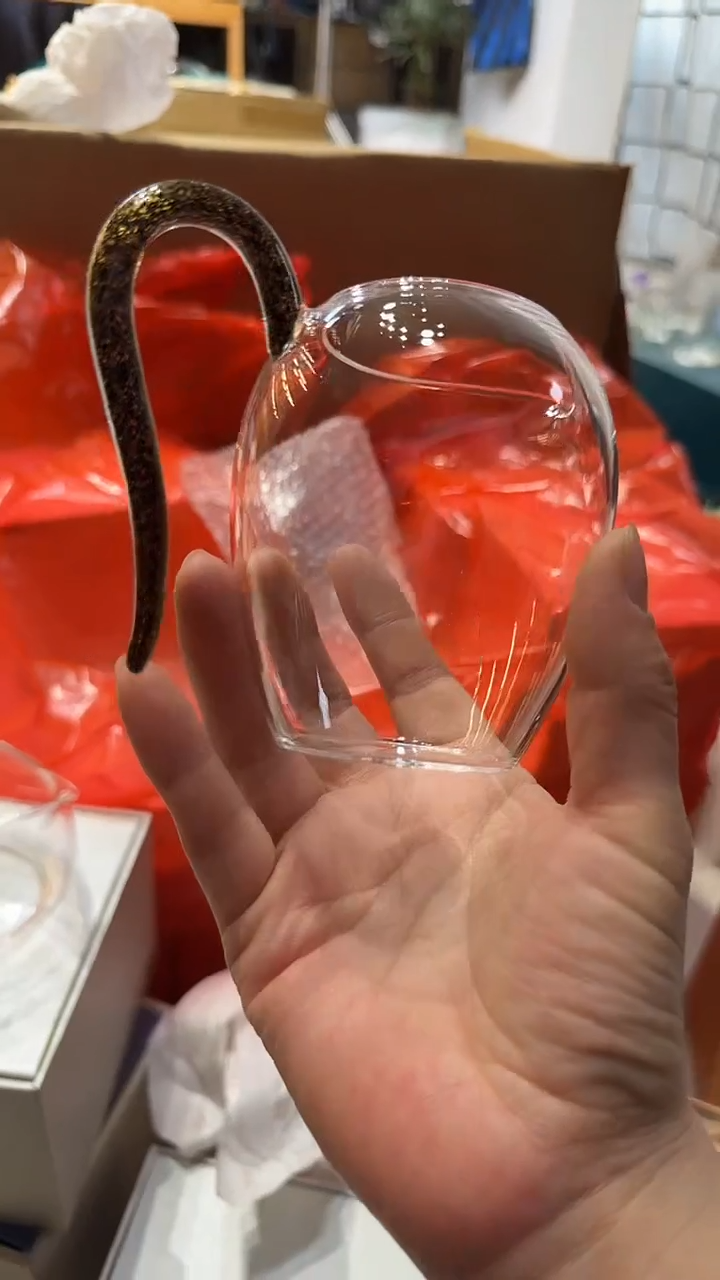 玉见玫瑰金蛋盅公道杯    