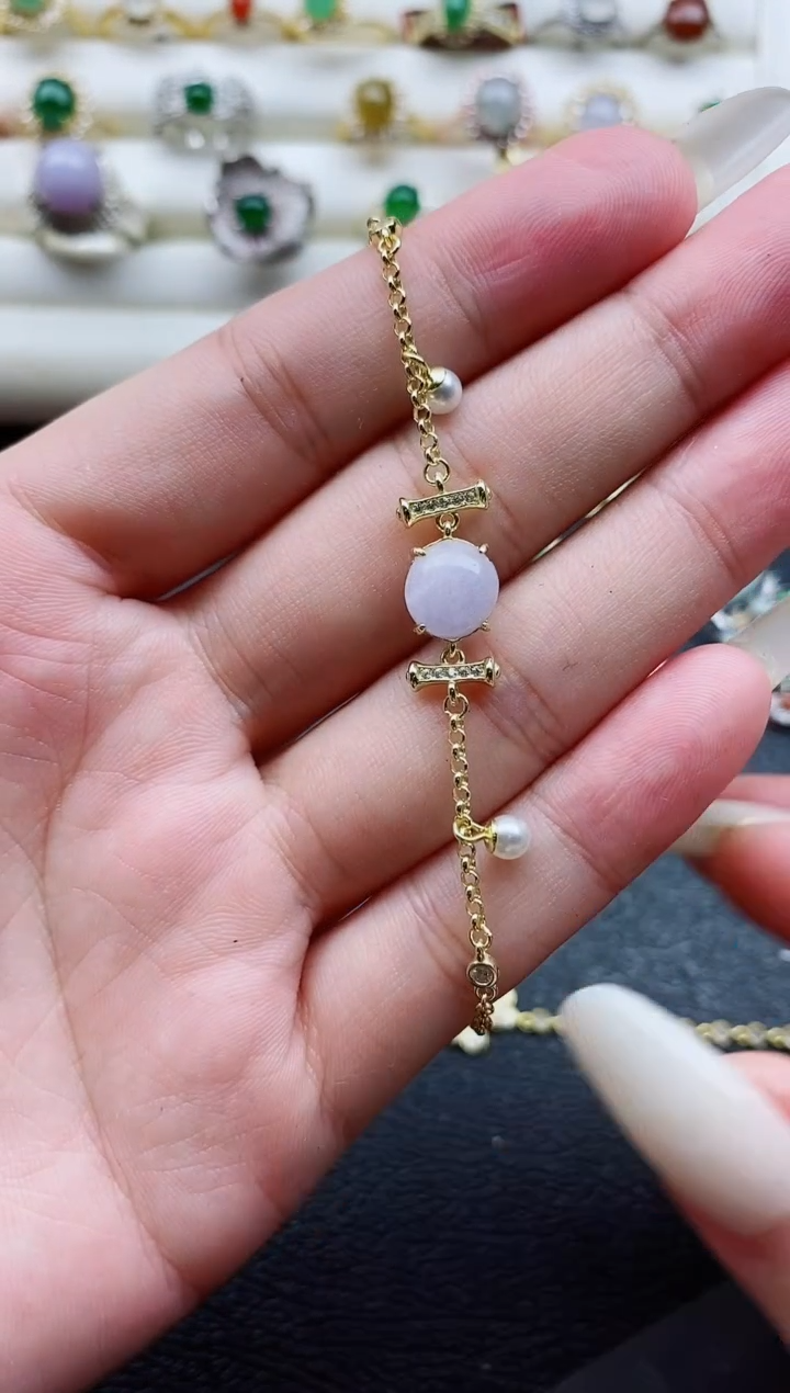 银S925镶嵌戒指翡翠1