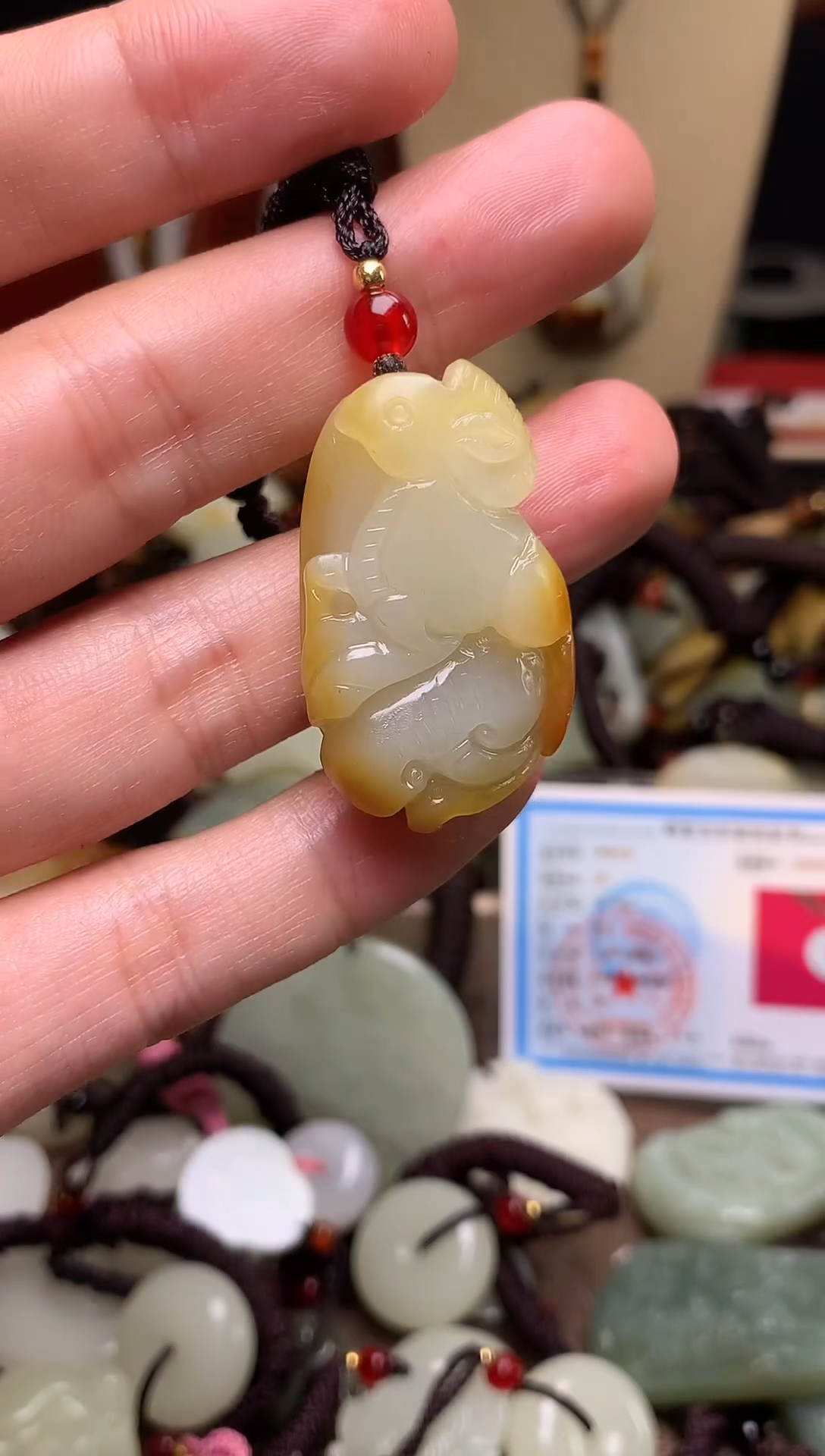 颈饰未镶嵌和田玉新疆料青海料清水和田玉吊坠