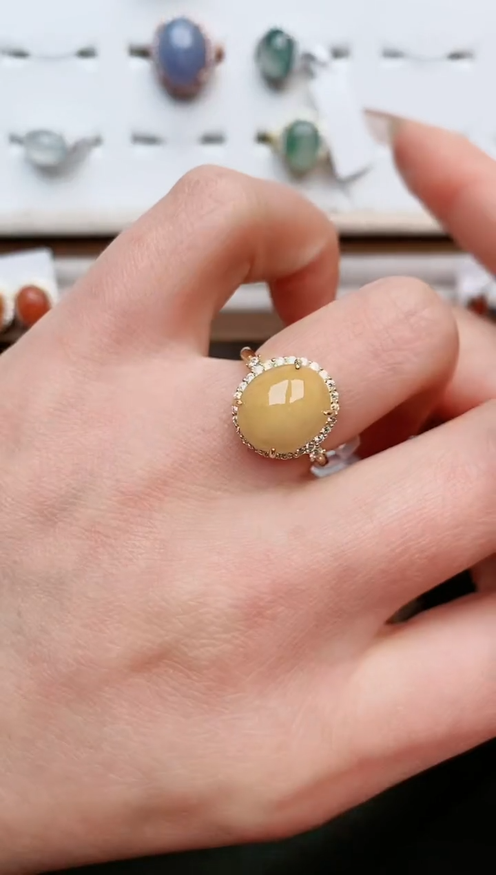 【闪购商品】翡翠戒指银S925镶嵌....