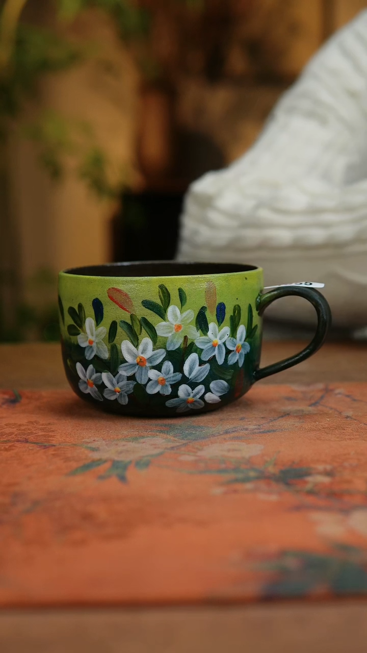 【闪购商品】瓷片1955景德镇手工手绘釉下彩高温瓷