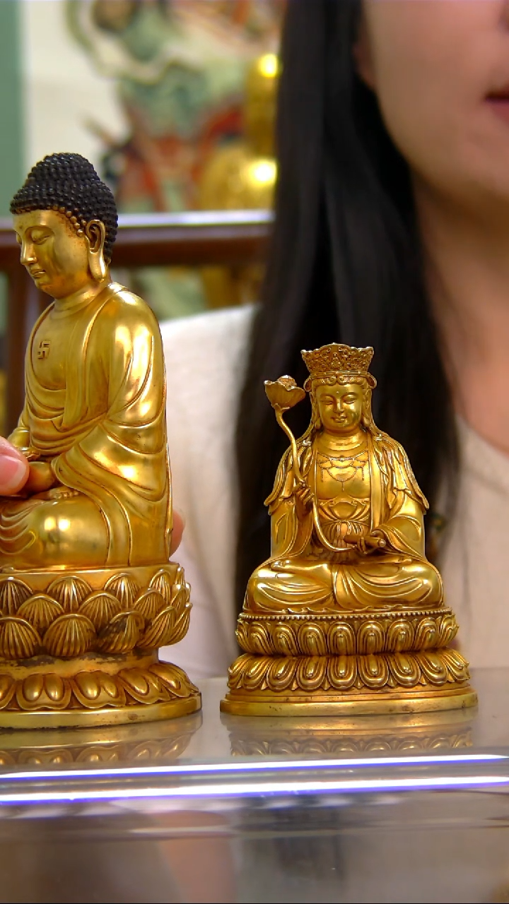 【闪购商品】紫铜鎏金，10分 普贤